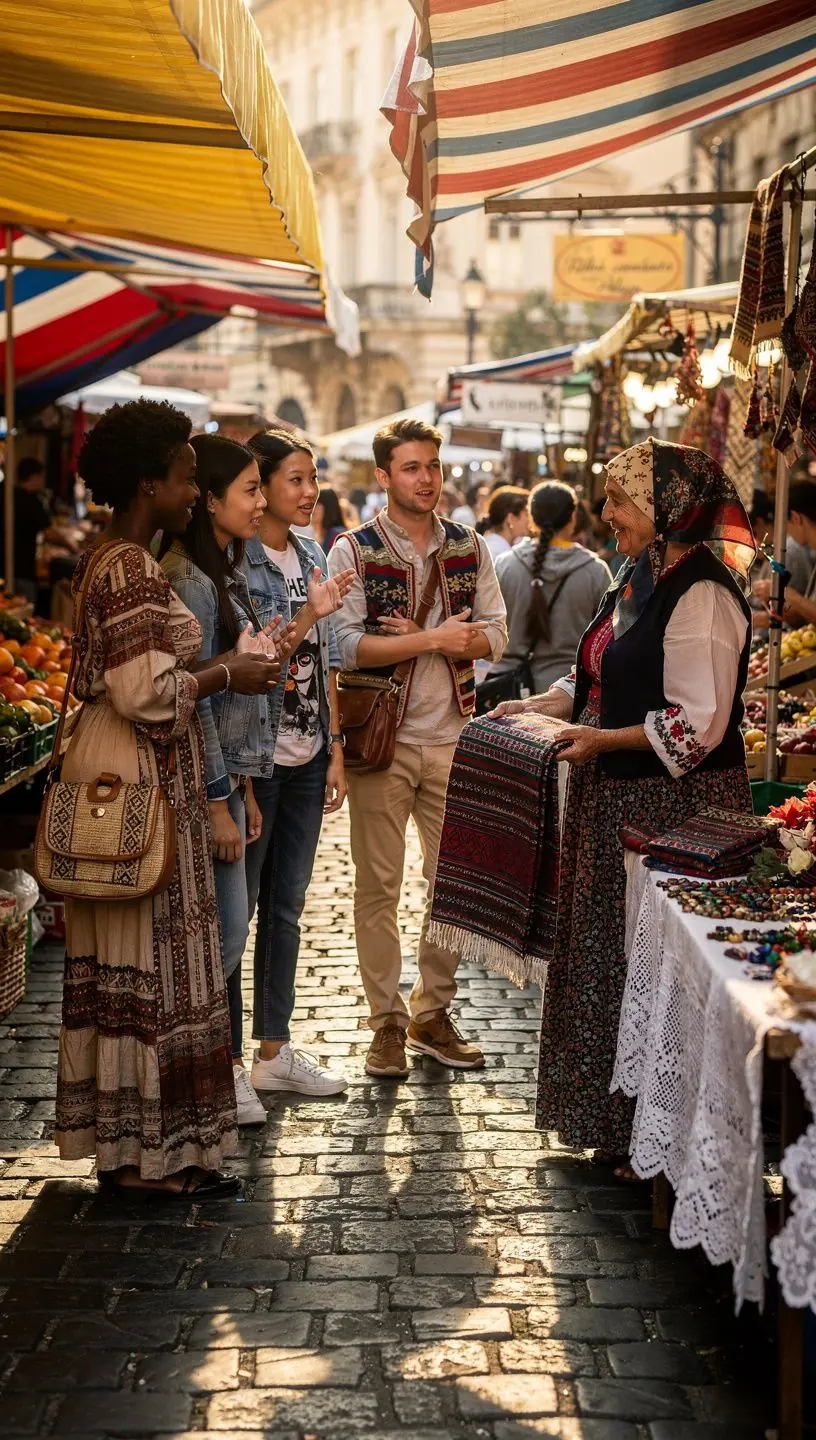 Emberi kultúrák sokszínűségét bemutató térkép, különböző népcsoportok elhelyezkedésével.